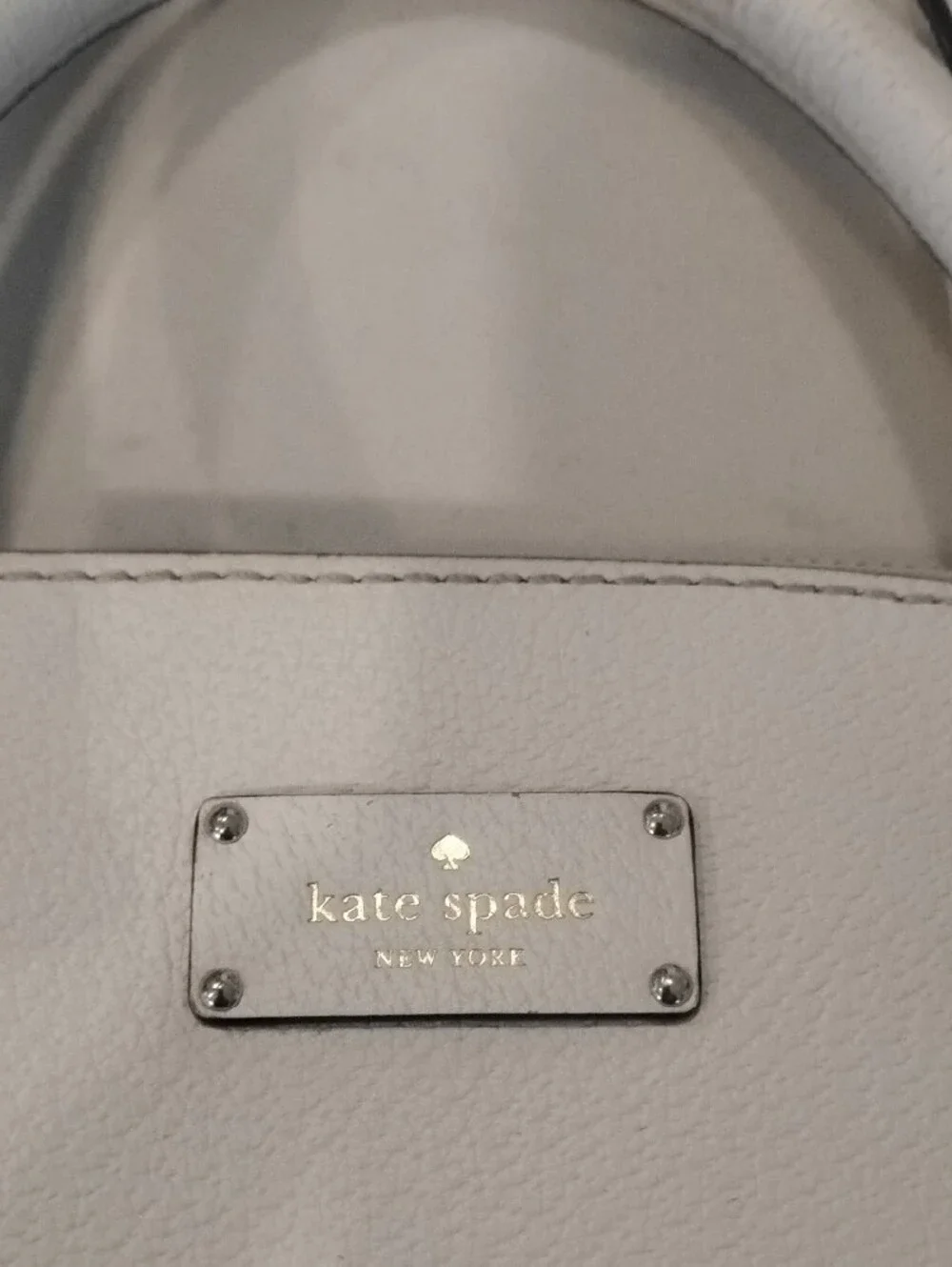 kate spade White Dome Satchel with Detachable Strap
